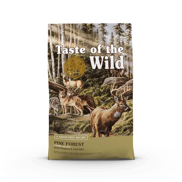 Pine Forest Canine Recipe with Venison & Legumes package