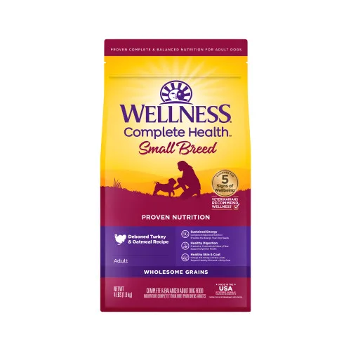 Wellness Complete Health Grained Small Breed Turkey & Oatmeal package