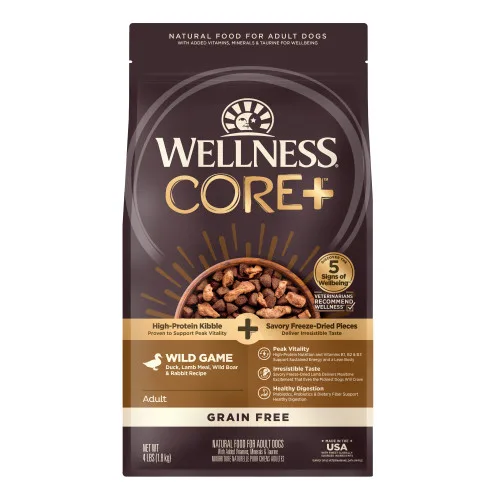 CORE+ Grain Free Wild Game Duck, Turkey, Boar & Rabbit package